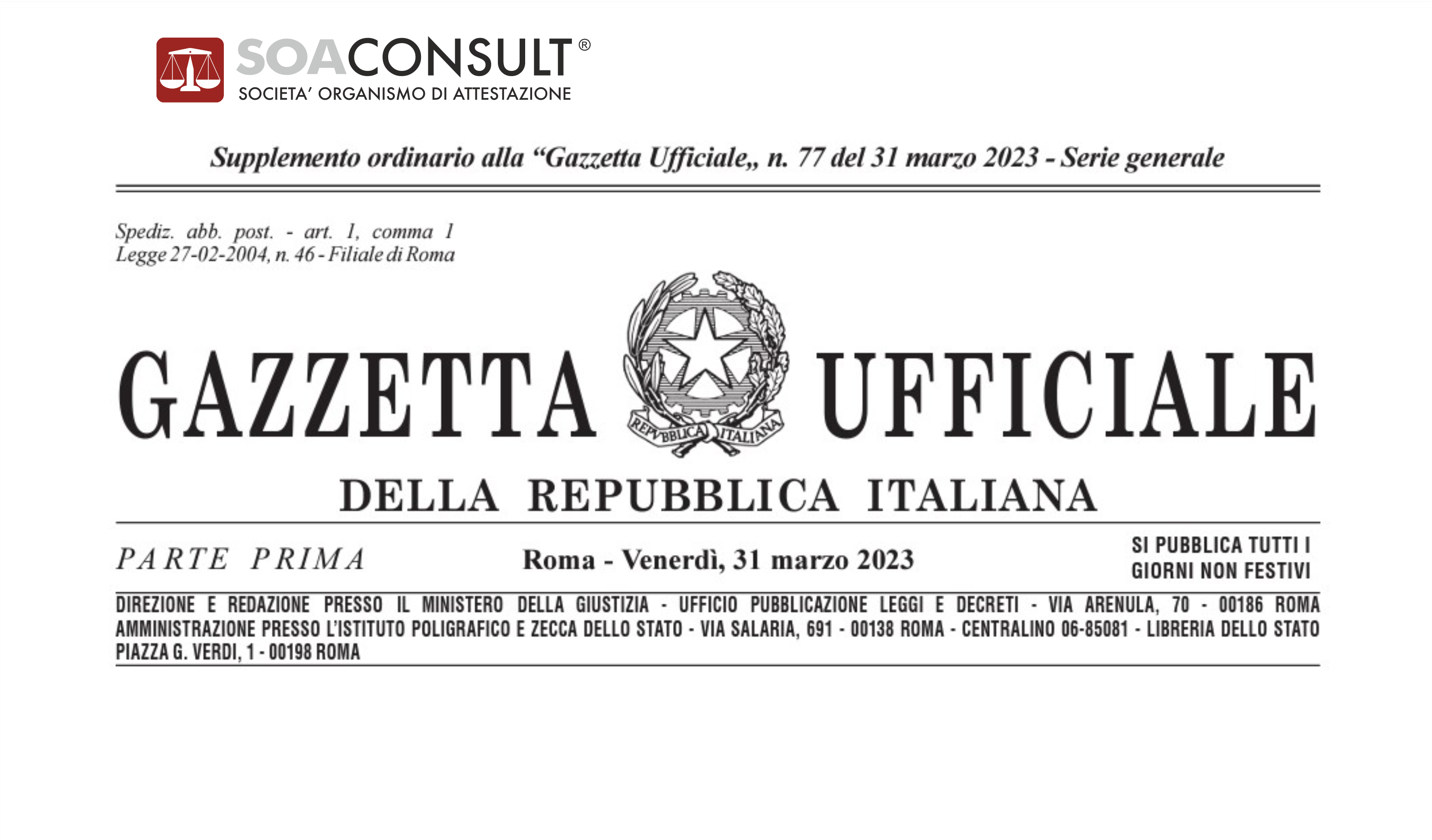 Codice dei contratti: Decreto Legislativo 31 marzo 2023, n. 36 in Gazzetta